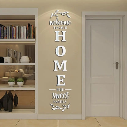 Acrylic Mirror Wall Decor Stickers