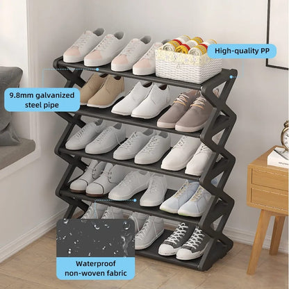 5 Layer Folding Shoe Rack Organizer