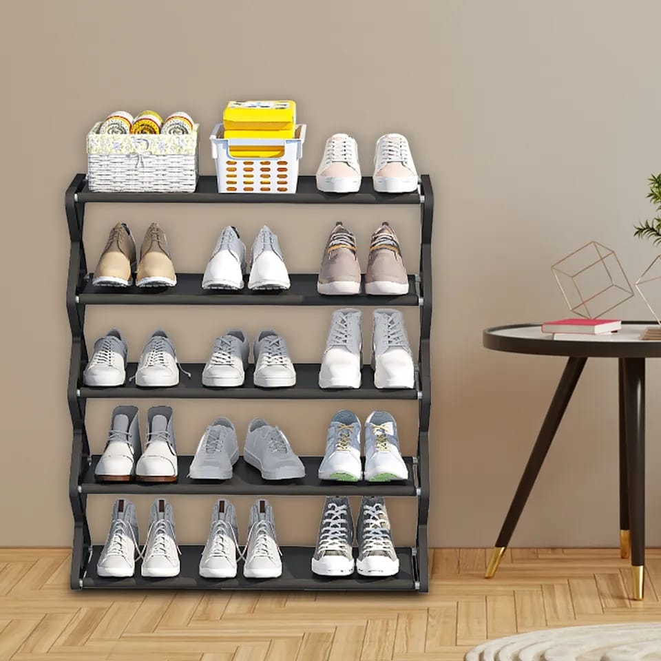 5 Layer Folding Shoe Rack Organizer