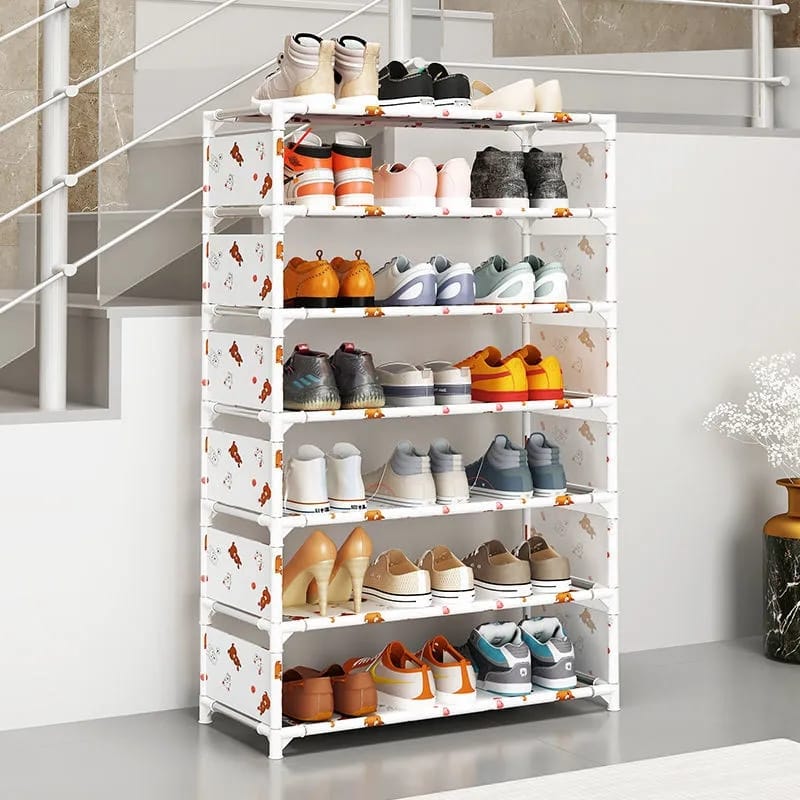 Multipurpose Foldable Printed Shoe Rack