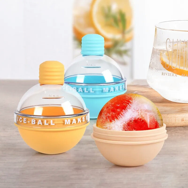 ICE BALL MAKER 4 COLOR ICE BALL MAKER MOLD 2.5 INCHES
