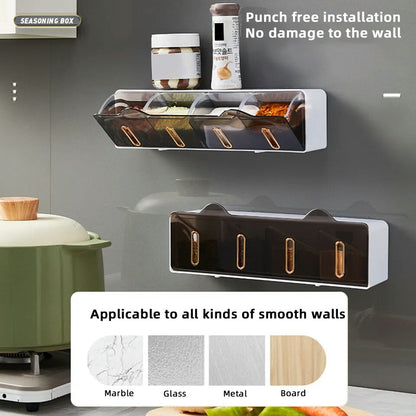 New Wall Mounted Spice Storage Rack