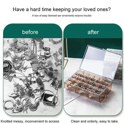 Acrylic jewellery box double layer