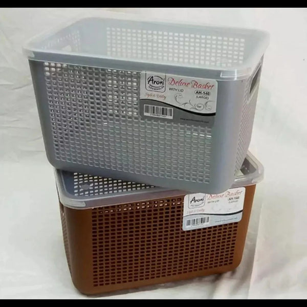 DELUXE BASKET WITH LID