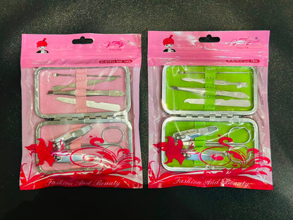 7 PCS/SET STAINLESS STEEL NAIL ART MANICURE SET