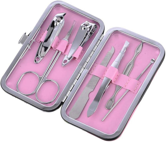 7 PCS/SET STAINLESS STEEL NAIL ART MANICURE SET