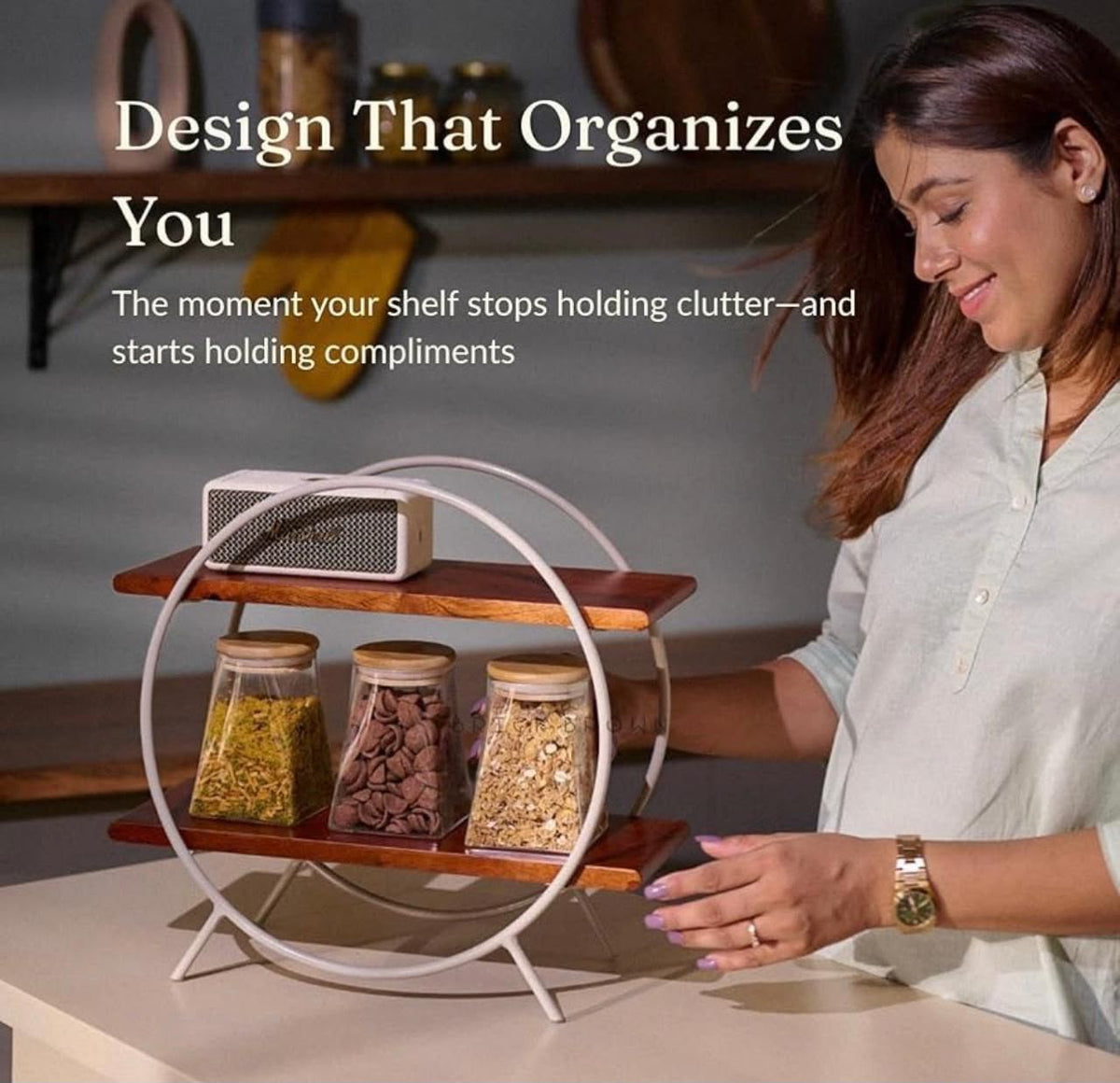 Century Crafts Circular Home & Kitchen Organizer Rack (HEAVY QUALITY)