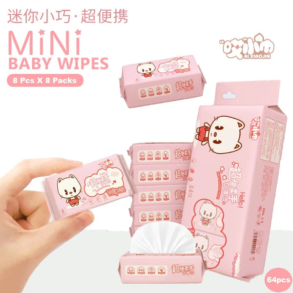 CLEANING MINI PACKED WIPES (64PCS IN ONE PACKET)