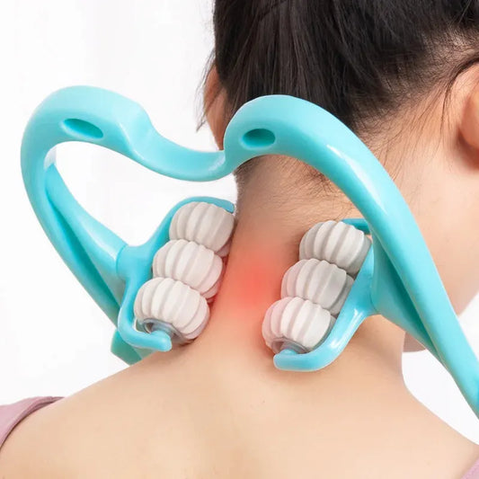 6 WHEEL NECK MASSAGER ROLLER