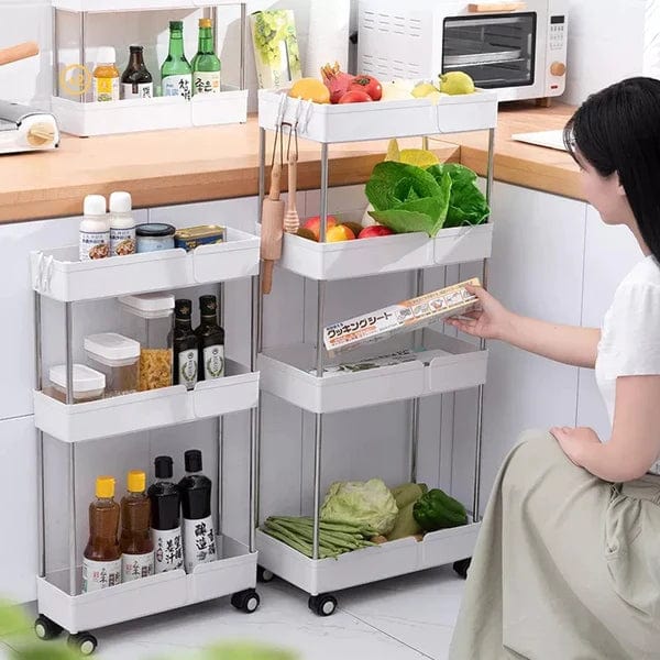 HOT SELLING MOVEABLE 4 TIER SLIM TROLLEY - ( Limited Time Offer! )