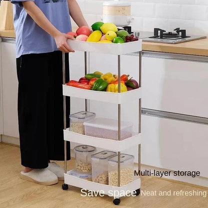 HOT SELLING MOVEABLE 4 TIER SLIM TROLLEY - ( Limited Time Offer! )