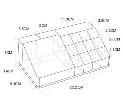 Makeup organizer, Acrylic Makeup Stand, Cosmetics Organizer, Lipsticks Organizer, Makeup Brush Holder, Brush Organizer
