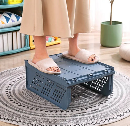 1 Pcs New Stacking Wardrobe, Foldable Clothes Storage Rack, Kitchen Gap Organizer Shelf, Toy Snack Book Storage Basket Closet Storage Bin, Wardrobe Shelf Drawer Organizer, Clothes Pants Drawer Separation Storage Box, Plastic Layered Storage Rack