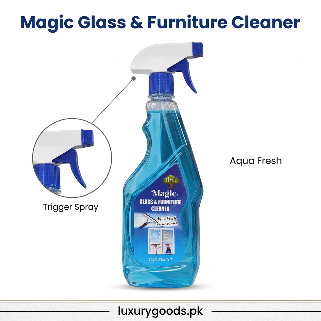 Magic Glass and Furniture Cleaner Aqua Fresh trigger spray