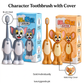 Cat and mouse character toothbrush designs with packaging and luxurygoods.pk branding, sold individually