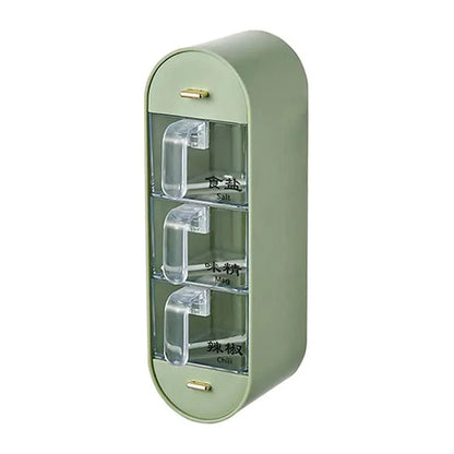 3in1 ACRYLIC WALL MOUNTED SPICE BOX