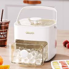 EASY PRESS ICE CUBE BUCKET WITH TONG