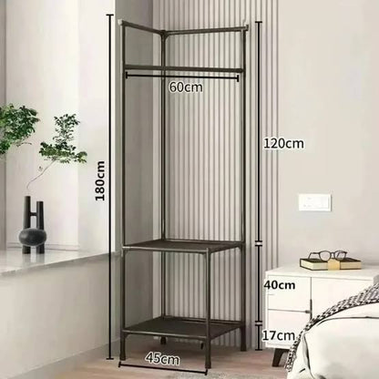 ATTACHABLE CORNER POLE RACK (180x60x120cm)