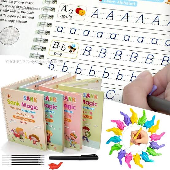MAGIC BOOK PACK OF 4 PCS WITH 10 REFILL