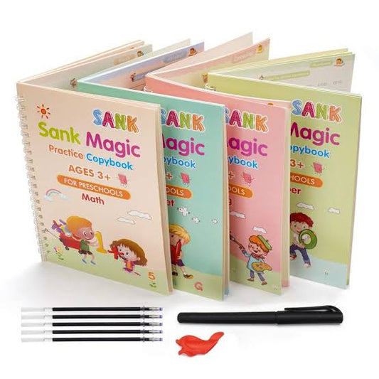 MAGIC BOOK PACK OF 4 PCS WITH 10 REFILL