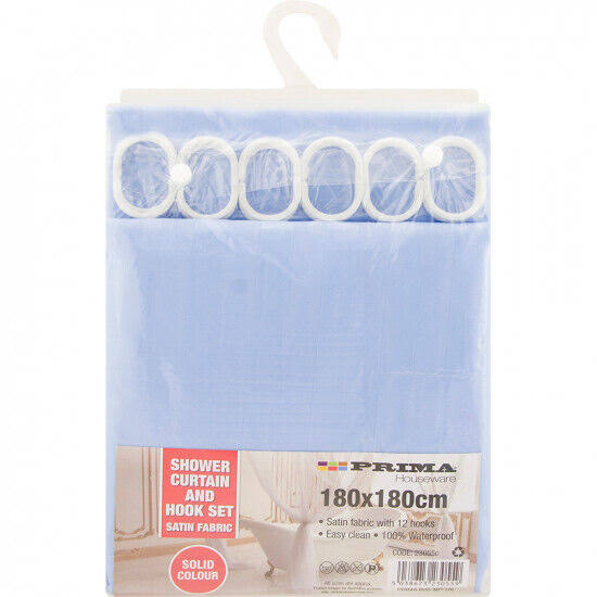 POLYSTER WATERPROOF SHOWER CURTAIN (71 X 71 INCH)