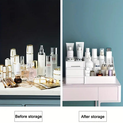 Dressing Table Makeup Box, Desktop Cosmetic Storage Box With Drawer