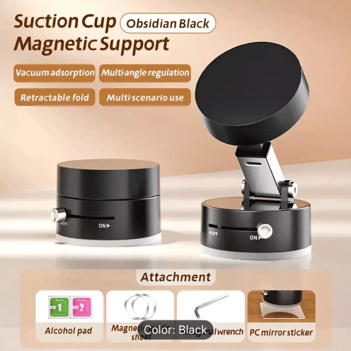 360° MAGNETIC PHONE HOLDER WITH AUTO TRACKING ROTATION