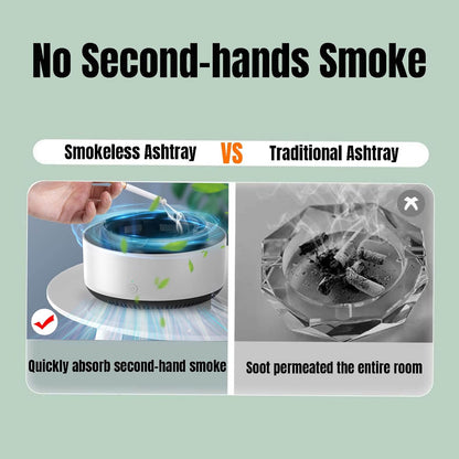 Smart Smoke Ashtray, Smoke Removal Air Purification Ashtray,
