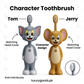 Tom & Jerry Character Toothbrush with Head Cover – 1 Piece