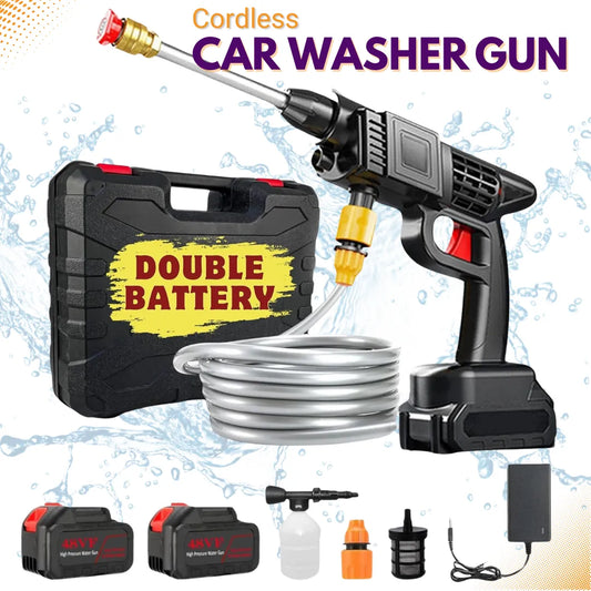 Cordless Pressure Washer Gun (Double Battery)